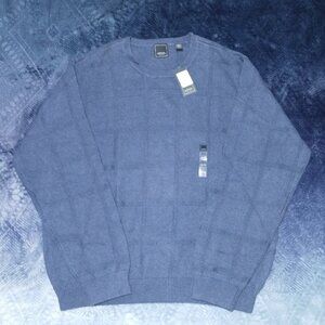 💰 3/$25.00 Men's Arrow Blue L/S Sweater Size XXL/TTG/XXG NWT-Retail $60.00.